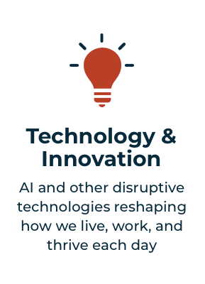 Technology and innovation marketing with a lightbulb.