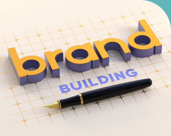 Brand Building stylized text